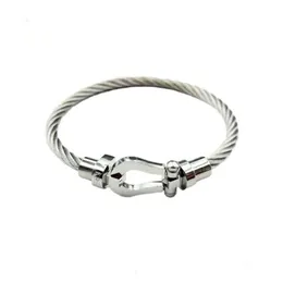 and Luxurious Hot Selling Horseshoe Shaped Magnetic Buckle Stainless Wire DIY Steel Rose Gold Bracelet