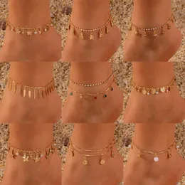 Fußkettchen Eingetroffen Sommer Strand Knöchel Armbänder Für Frauen Schmuck Set Füße Dekoration Urlaub Seestern Sexy Zubehör