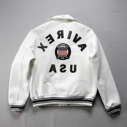 avirex usa white jacket