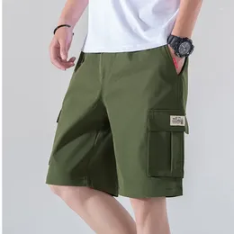 Pantaloncini da uomo 2023 Estate Corea Coulisse Baggy Pantaloni sportivi Maschili Pantaloni larghi Pantaloni Cargo Pantaloni sportivi da uomo Streetwear Plus Size