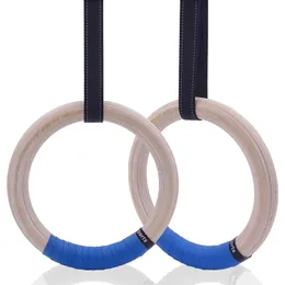 Gymnastic Rings Gymnastic Rings 25/28mm with Adjustable Buckles 1-5M Straps for Fitness Home Gym Crossfit Pull Up Dips Muscle Ups Training 231016