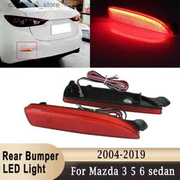 Car Tail Lights 12V LED Car Rear Bumper Lights Assembly Tail Reflector For Mazda 3 5 6 Axela Atenza sedan Rear Bumper Reflector Brake Fog Lamp Q231017