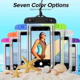 Universell vattentät telefonfodral Simning av mobiltelefonpåse -påse för Samsung S10 S9 för iPhone 13 12 11 XS Max 8 7 6 6S plus 22 ll