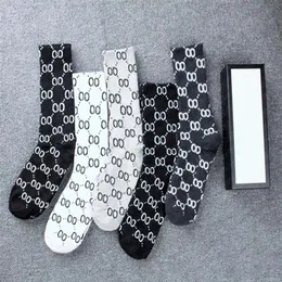 Women Sports Long Socks Fashion High Quality Womens and Mens Stocking Letter g sock chaussettes de marque luxe with box211I286k