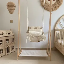 Rocking Chairs JOYLOVE Baby Swing Style Infant Household Indoor Hanging Chair Small Hanging Basket Swing Cloth Rocking Chair Children Swing 231017