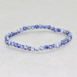 MG0011 Hele Natuurlijke Blauwe Sodaliet Armband 4mm Mini Edelsteen Armband Mode Energie Geluk Welvaart Jewelry286b