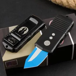 High-End 5,6 Zoll Exocet Automatikmesser Aluminiumlegierung CNC D2 Klinge Wallet Knives Auto UT 204P Messer