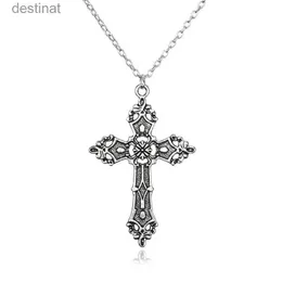 Pendant Necklaces Vintage Crosses Pendant Necklace Goth Jewelry Accessories Gothic Grunge Chain Y2k Fashion Women Cheap Things Free Shipping MenL231017