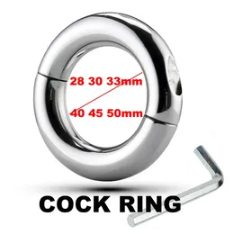 Edelstahl Männlich Cockring Klemme Keuschheitskäfig Erwachsene Sex Spielzeug Schraube Penis Ring Bondage Hodensack Dick Bahre Cock Ring Verzögerung für Männer