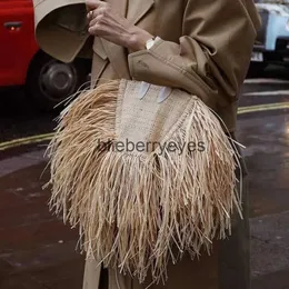 Cross Body Fashion gland sacs de paille marque de créateur sacs à main en rotin de luxe en osier tissé sacs à bandoulière beachblieberryeyes