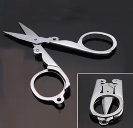 Diamond Spear Home Portable Folding Scissors Mini Folding Foldable Scissors Travel Scissor Color Silver7671906