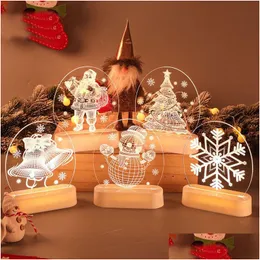 Decorazioni natalizie Regali decorativi Ornamenti per campane per anziani Artigianato in acrilico Consegna a goccia Giardino domestico Forniture per feste festive Dhqbz