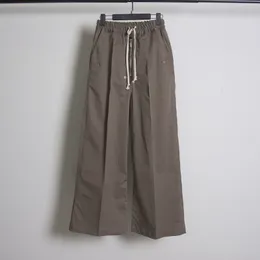 Pantaloni originali con cerniera grigio caffè cavallo normale gamba larga pantaloni a gamba dritta pantaloni arcade con cerniera dritti pantaloni da lavoro casual funzionali per uomo