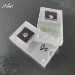 Caixa de diamante acrílico gem display fácil perto solto organizador caso exposição pedra identificação armazenamento jóias bolsas bags248j