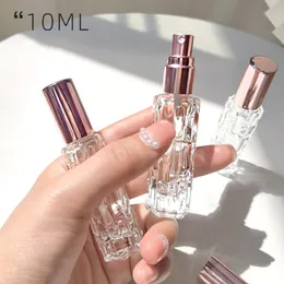 10 ml 15 ml transparent glas parfymflaska klar sprayflaska rör reseprovstest injektionsflaskor påfyllningsbara