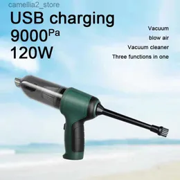 Car Washer 9000Pa 3 in 1 Car Vacuum Cleaner Cordless Rechargeable Handheld Powerful Suction 40Min Endurance Auto Home Cleaning Accessory Q231017