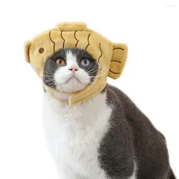 犬のアパレルかわいいペットヘッドギア魅力的な愛らしい帽子綿の漫画寿司形状猫帽子の備品
