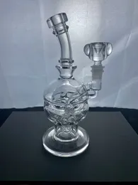 customized Laser Engraving Egg type hookah glass Swiss perc recycler water pipe oil drilling rig shower head filter full height 9.5 inches Give two free gifts