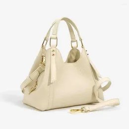 Kvällspåsar unika designer lyxiga kvinnor naturläder handväska och plånböcker casual tote mini hink crossbody påse 2023