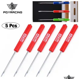 5Pcs Mini Tops And Pocket Clips Screwdriver Strong Magnetic Slotted Gj001-Qy Drop Delivery