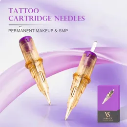 Tattoo Needles 20pcs EZ Cartridge Tattoo Needles V Select Permanent Make-Up 1RL Eyelinver Lips Eyebrows for Cartridge Tattoo Machine Pen 231016