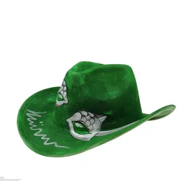 Chapéus de festa Halloween Graffiti Cowboy Hat Christmas Ball Costume Props Wizardry Hat Jazz Hat Cowboy Hat 231017