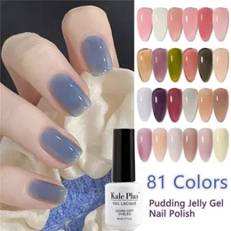 Nail Polish 8ml Summer Translucent Gel Nails Pudding Jelly Gel Nail Polish UV Gel Semi Permanent Varnish Ice Through Nail Art Gel Manicure 231016