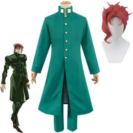 Cosplay cosplay anime jojo dziwne przygodowe Crusaders Kakyoin Tenmei Kakyouin Noriaki Kostium Wej Halloween zielony mundur