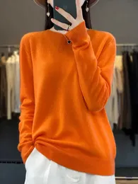 Dames Truien Aliselect Mode Merinowol Kasjmier Vrouwen Gebreide Trui Oneck Lange Mouw Trui Herfst Kleding Jumper Top