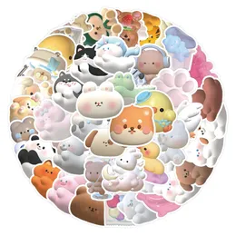 50pcs-Pack Kawaii Animals Stickers Waterproof Vinyl Stickers för bagage Vattenflaska Laptop bilplanerare Scrapbooking Phone Mac Door Wall Decals