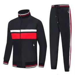 Herbst 2020 Herren-Trainingsanzug mit durchgehendem Reißverschluss, Sportanzug, günstiger Sweatshirt- und Hosenanzug, Kapuzenpullover und Hosen-Set, Sweatsuit men251j