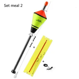 Acessórios de pesca 1pc portátil automático iluminar float equipamento rápido artefato bobber conjunto 231017