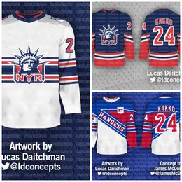 Patrick Kane 2023 Konsept Rangers Jersey Blake Wheeler Jonathan Quick Vladimir Tarasenko Jacob Sorun Mika Zibanejad Fox Igor Shesterkin Kreider Panarin New York