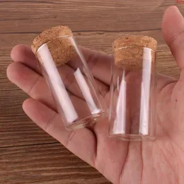 24pcs 20ml size 27*50mm Test Tube with Cork Stopper Spice Bottles Container Jars Vials DIY Craftgood qty Nhfia