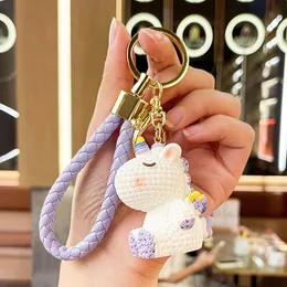 Resin Rainbow Horse Unicorn Dream Keychain Trend Pendant Cute Bookbag Pendant Keychain