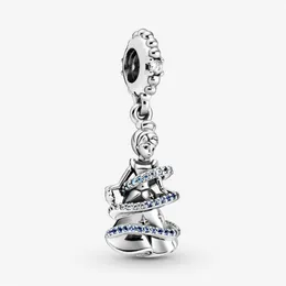 100% 925 Sterling Silver Elegant Princess Dangle Charms Fit Original European Charm Bracelet Fashion Women Wedding Engagement Jewe245n