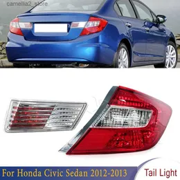 Car Tail Lights Outside Inside Tail Light Brake Tail Light Lamp Brake For Honda Civic Sedan 2012 2013 34155TR0H01 33500TR0A01 12816644 For Car Q231017