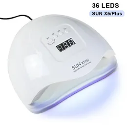 Nageltorkar 80W UV LED -lampa för naglar 36 lysdioder 4 växlar Justerbart ljus torkande gelpolsk professionella torktumlare manikyrverktyg 231017