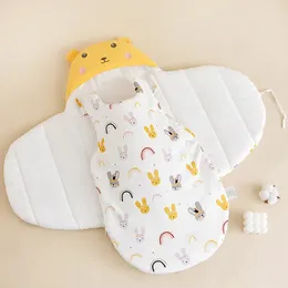 寝袋の冬の赤ちゃん生まれの寝具のスワドルブランケット幼児用幼児秋寝袋ミンキードットキルト睡眠袋231017