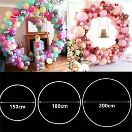 Other Event Party Supplies 150/180/200cm Balloon Arch Bracket Balloon Ring Air Circle Balloon Ring Birthday Party Wedding Room Background Scenel Props 231017