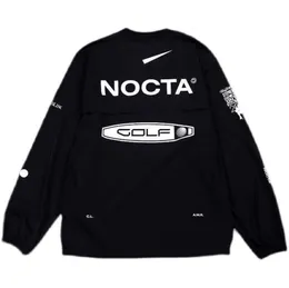 2023 Mens Hoodies Versão dos EUA Nocta Golf Co Marca Draw Respirável Secagem Rápida Lazer Esportes T-shirt Manga Longa Design de fluxo de maré Roupas de secagem rápida Um nicho