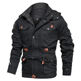 Piumino da uomo Parka Plus Size 5XL Con cappuccio jaquetas masculina Spessore caldo Parka da uomo Giacca invernale in pile Multitasche Casual Tattico Army Men 231017