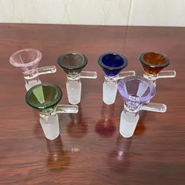 Grossista Ciotola di vetro spesso per narghilè 14mm 18mm Giunto maschio Colore Imbuto Ciotole Pezzo di fumo rosa inebriante Tabacco Bong Olio Dab Rig Tubo dell'acqua che brucia