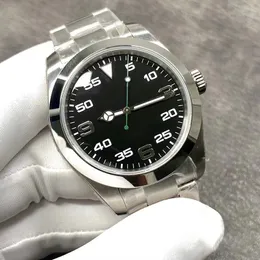 Relógio masculino automático preto 40mm elegante requintado mostrador movimento mecânico automático relógio de designer de aço inoxidável
