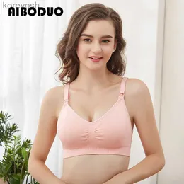 Maternity Intimates Wirefree Nursing Clothing Cotton Breastfeeding Bra Pregnant Women Pregnancy Breast Sleep Underwear Soutien Gorge AllaitementL231017