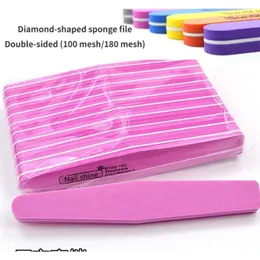 Пилочки для ногтей, губчатая пилка Diamond 100180, трущиеся полоски, оптовая продажа, высокоэластичные инструменты, шлифовальные 231017