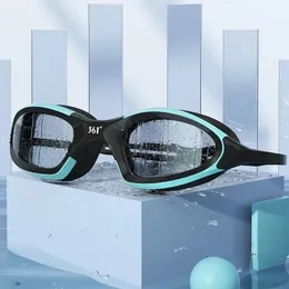 goggles Professionelle Schwimmbrille HD Wasserdicht Anti-Fog-Silikon-Badekappe Wasserrennen Sportausrüstung für Männer Frauen 231017