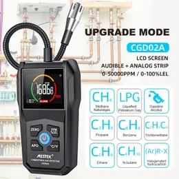 آخر حديقة أخرى ، كاشف تسرب الغاز القابل للاحتراق ، محلل الكحول الطبيعي LPG PPM LEL Buzzer Allar مع Flex Probe 231017