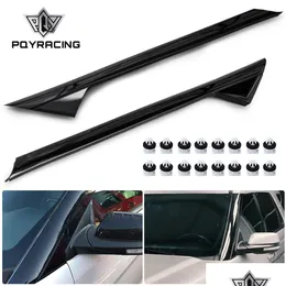 2pcs 앞쪽 왼쪽 오른쪽 오른쪽 A-Pillar Windshield 외부 트림 몰딩 Ford Explorer 2011- 2.3L / 3.5L BB5Z7803136AB BB5Z7803137AB DROP DE