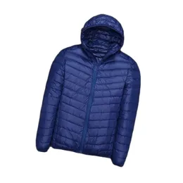 Piumino da uomo Parka Autunno Inverno Giacca leggera da uomo Casual Slim Con cappuccio Cappotto ultrasottile caldo Anatra bianca Giubbotti antivento 231017